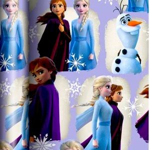 DISNEY FROZEN CHRISTMAS GIFT WRAP 2 ROLLS